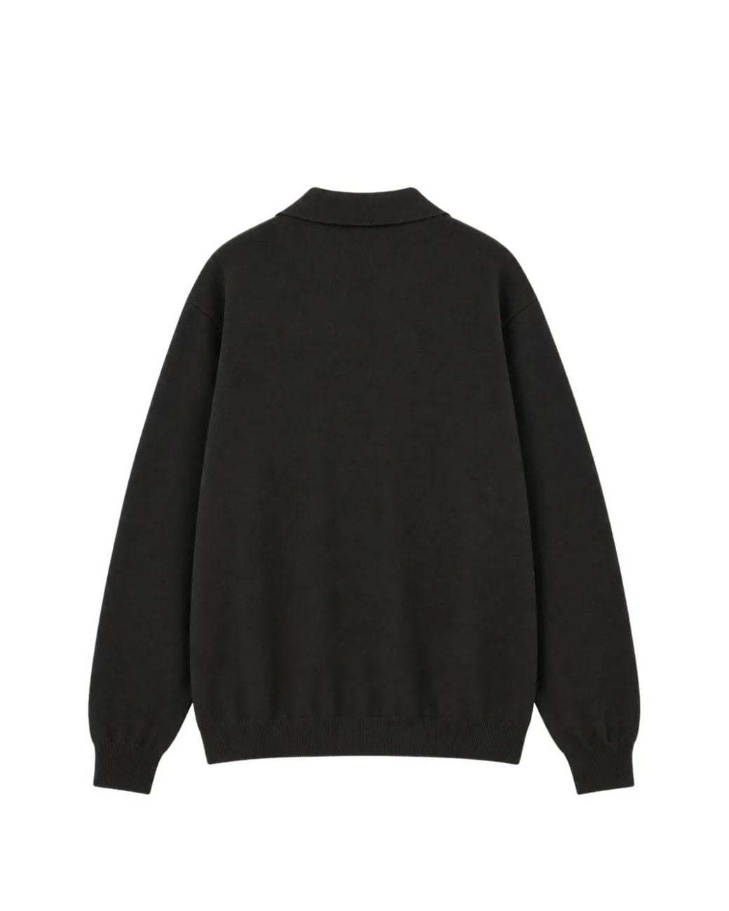 Aspesi Black Button-Up Collared Cardigan for men