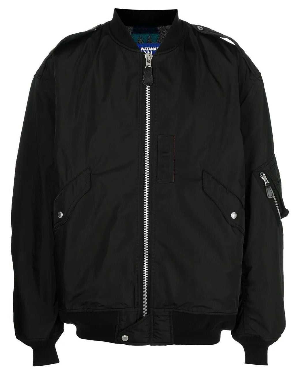 Junya Watanabe Black Zip-Up Bomber Jacket for men