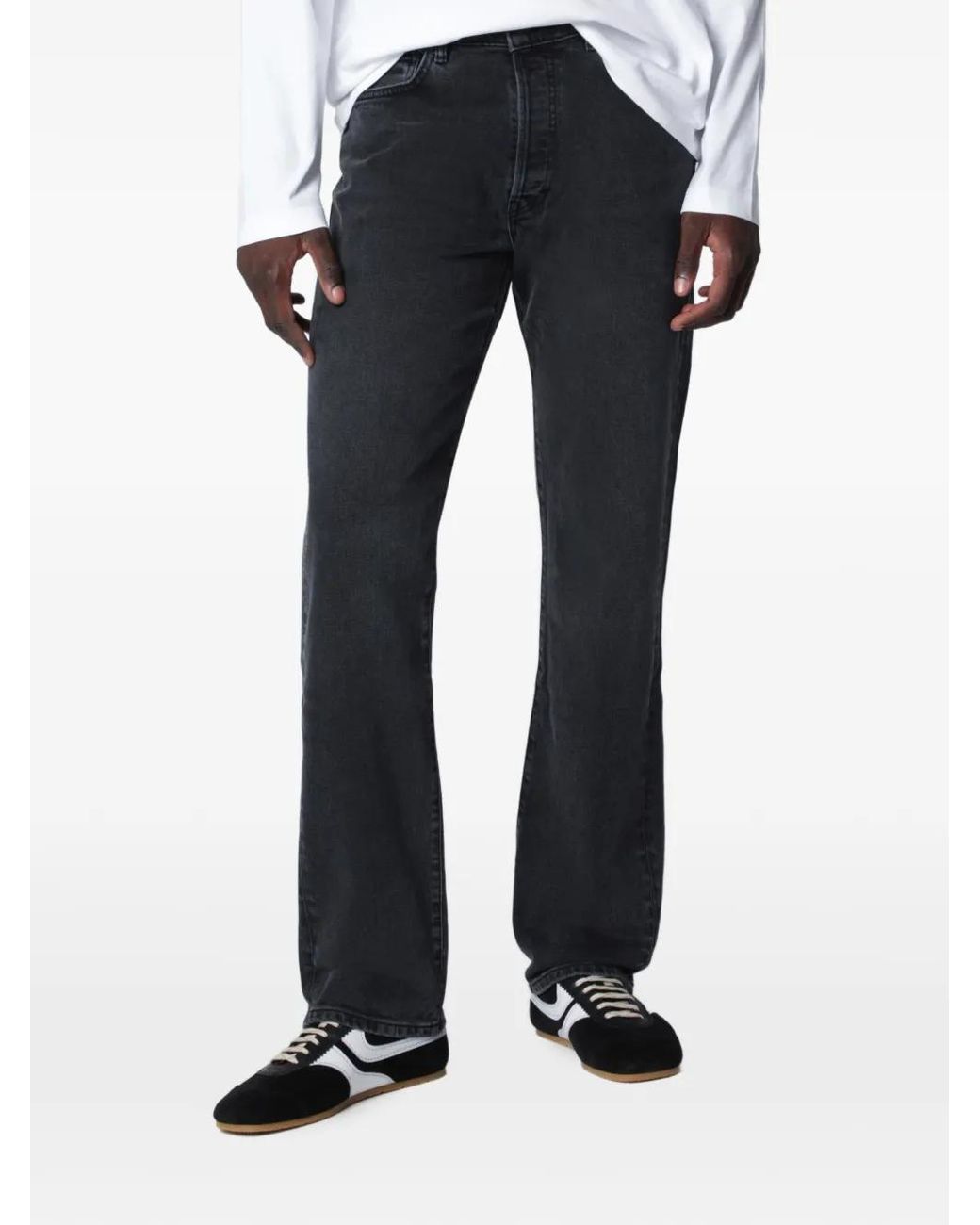 Jeanerica Blue Overdyed Five-Pocket Jeans for men