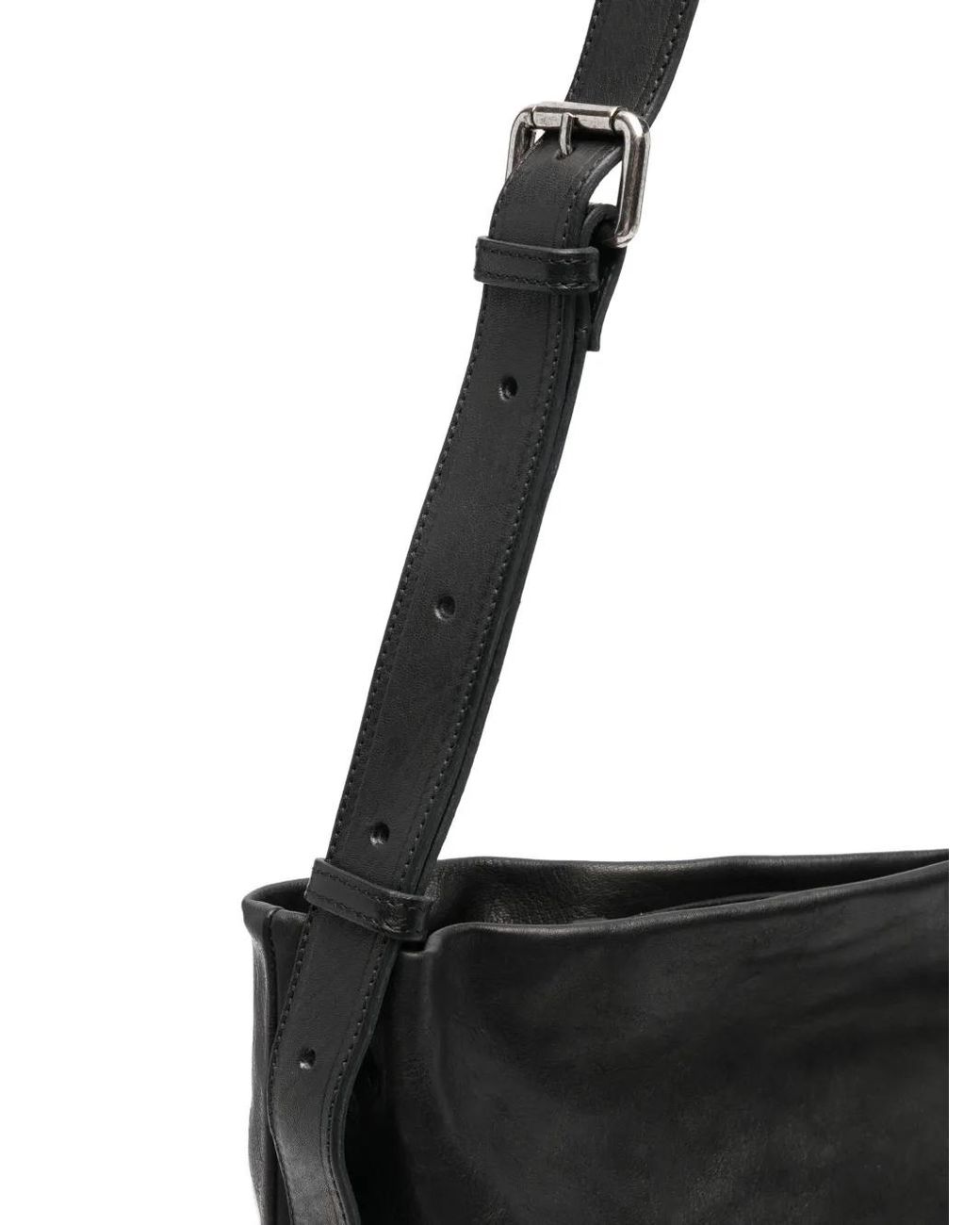 SOMMET Black Lidia Leather Messenger Bag