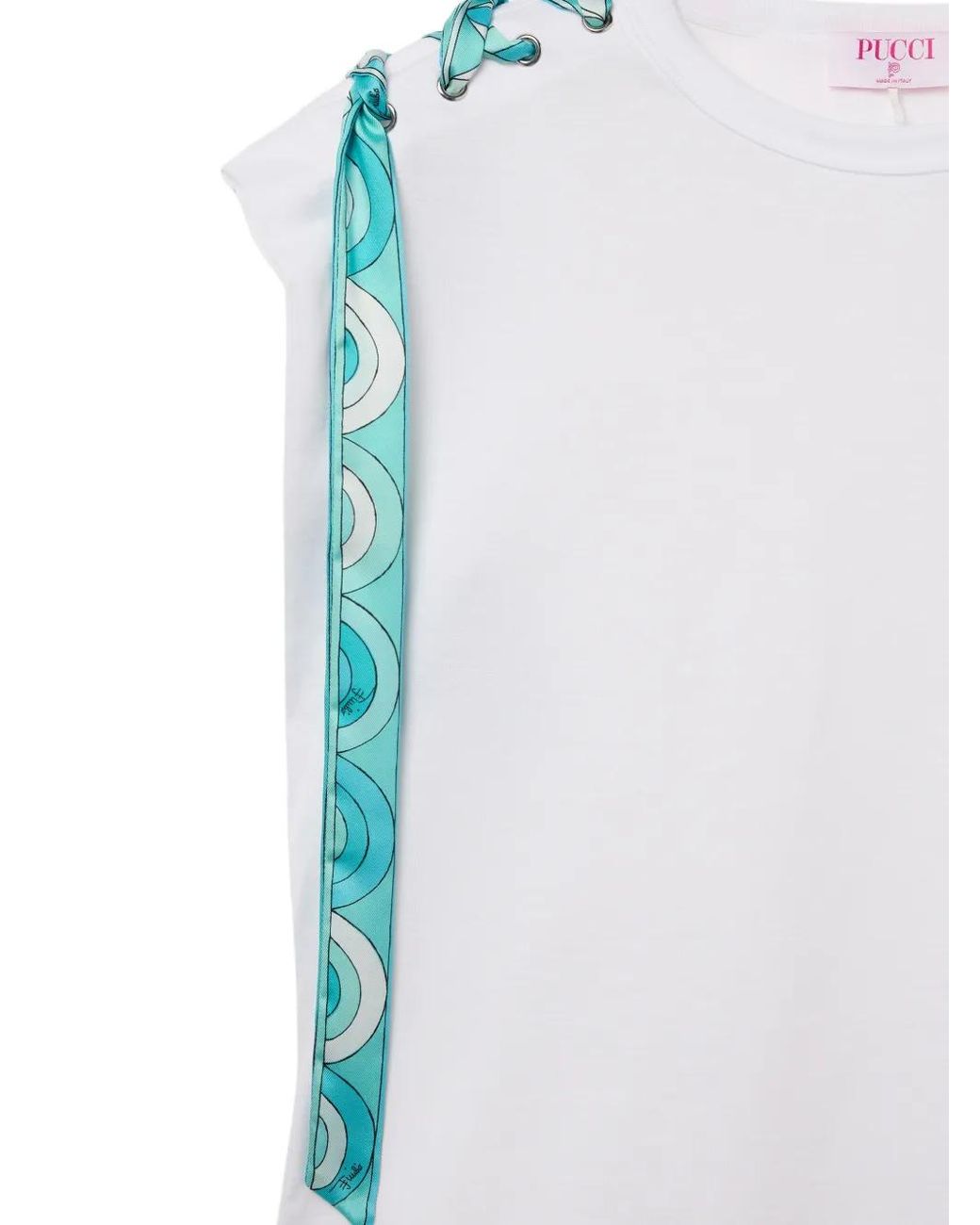 Camiseta con cordones Emilio Pucci de color White