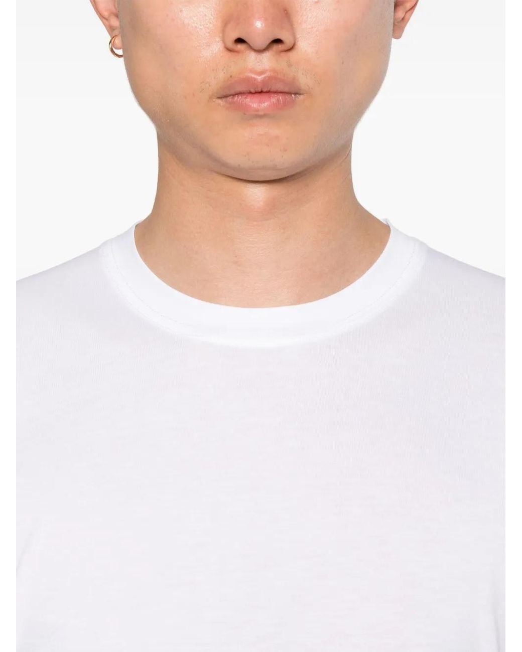 Tom Ford White Long-Sleeve Crew Neck T-Shirt for men