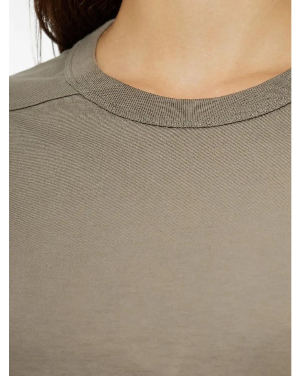 Rick Owens Gray Crewneck T-Shirt