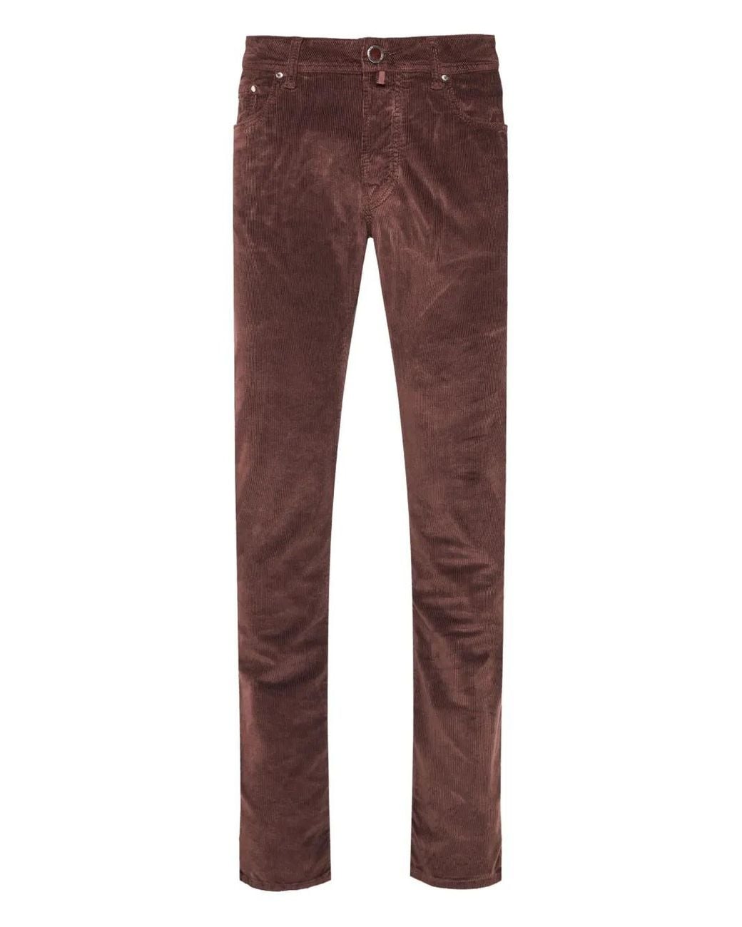 Jacob Cohen Purple Bard Corduroy Trousers for men