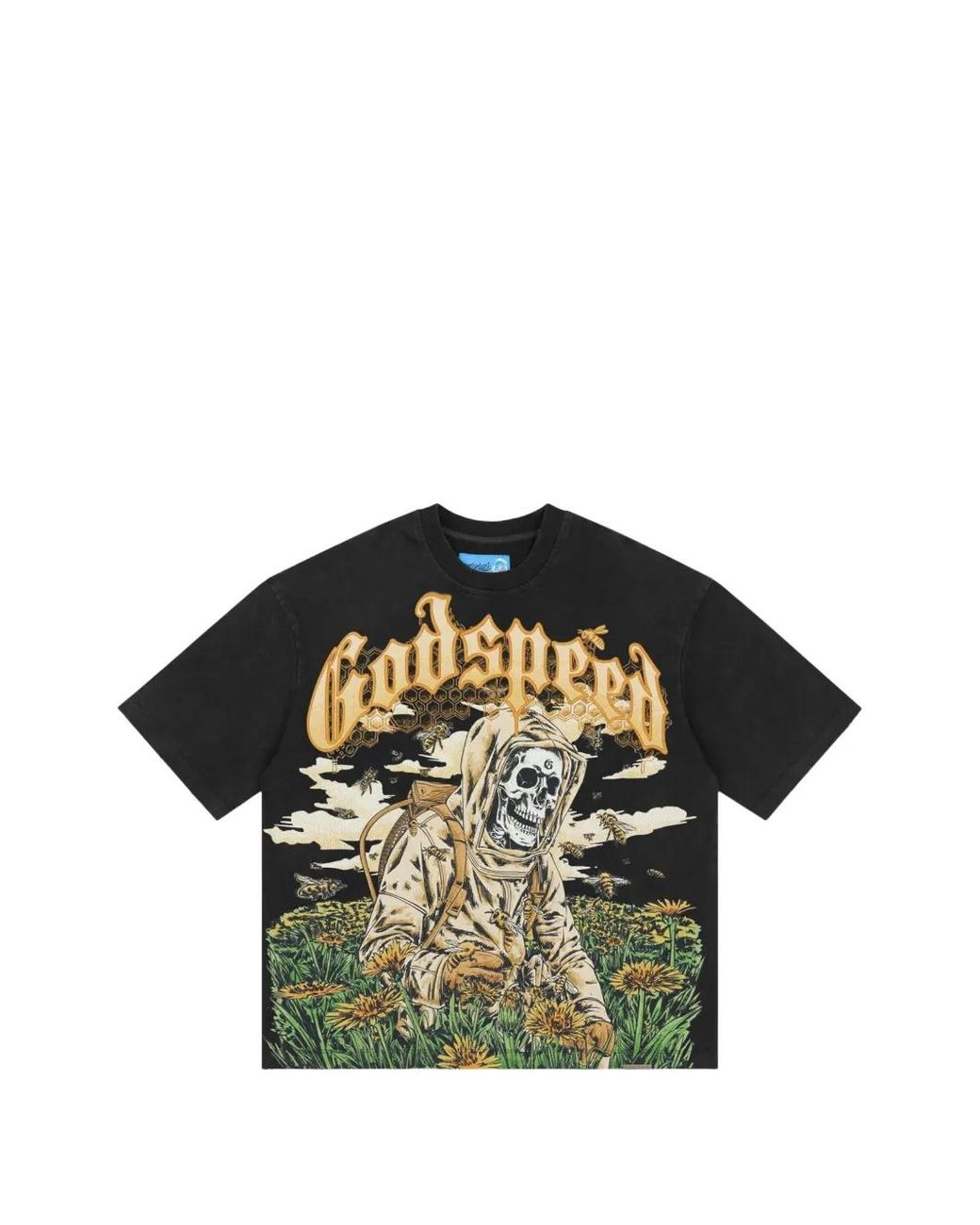 Godspeed Green Graphic-Print T-Shirt for men