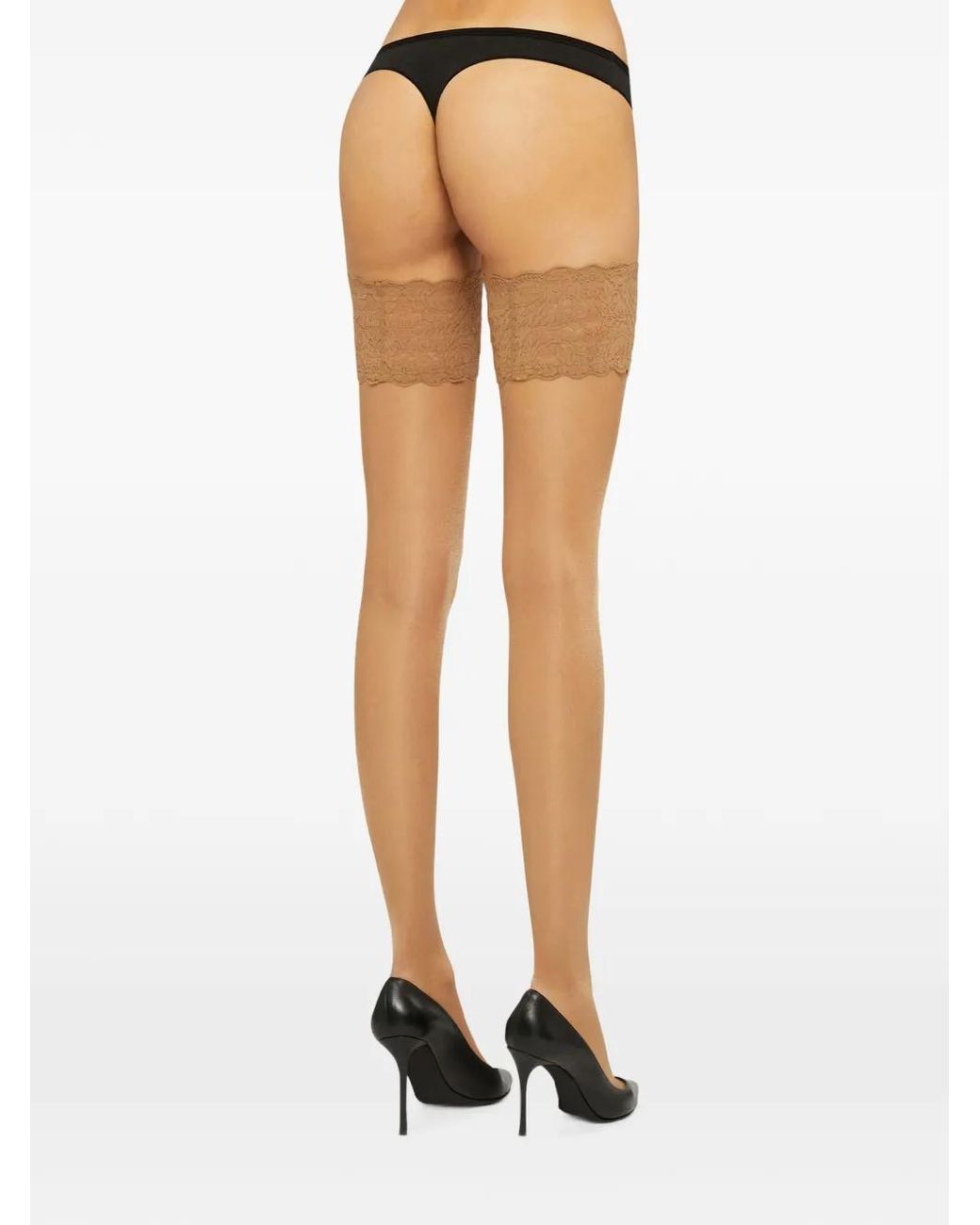 Wolford White Bas Satin Touch 20