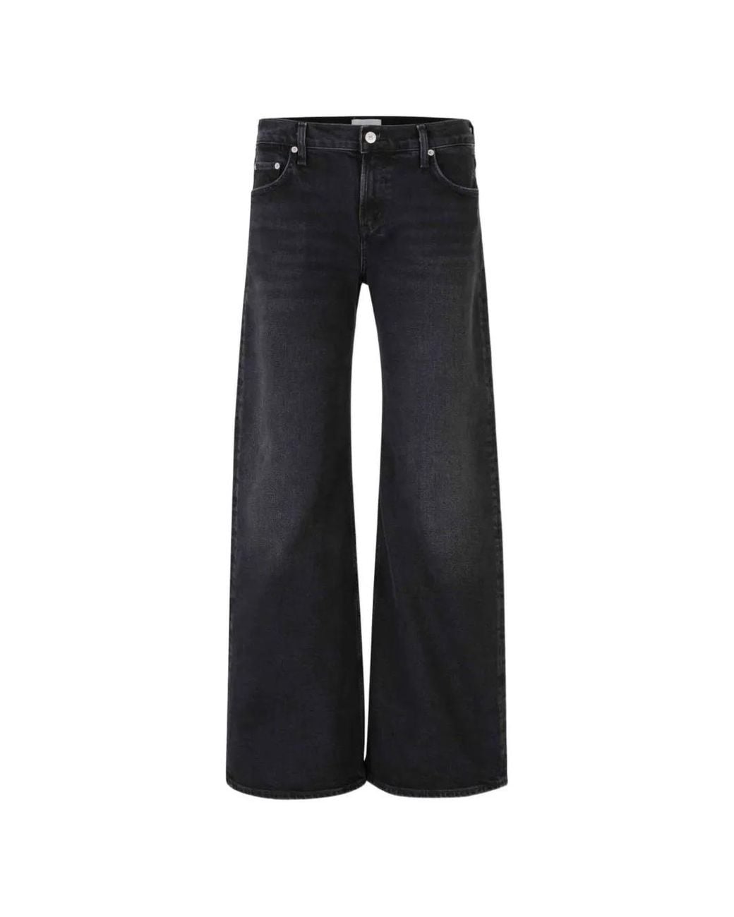 Citizens of Humanity Black Nora Wide-Leg Jeans