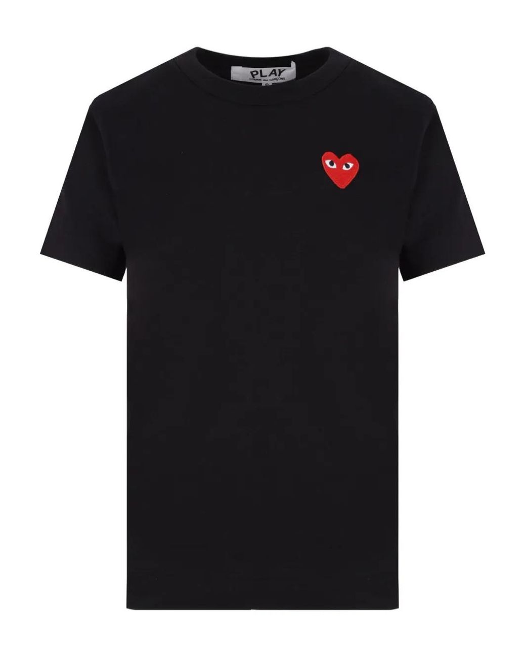 COMME DES GARÇONS PLAY Black Heart-Appliqué T-Shirt