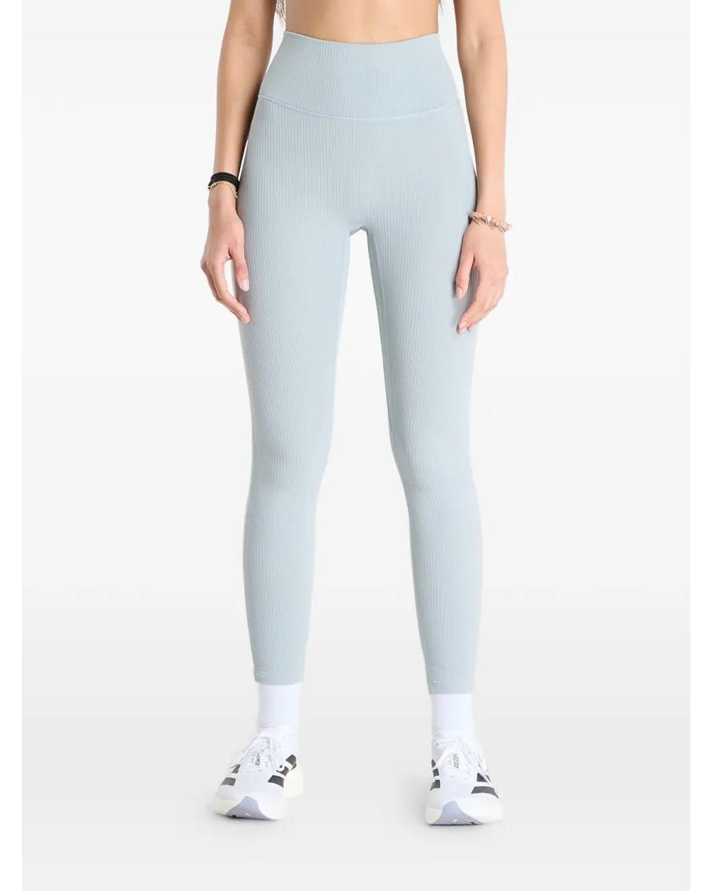 Adidas Blue 7/8 All Me Rib Leggings