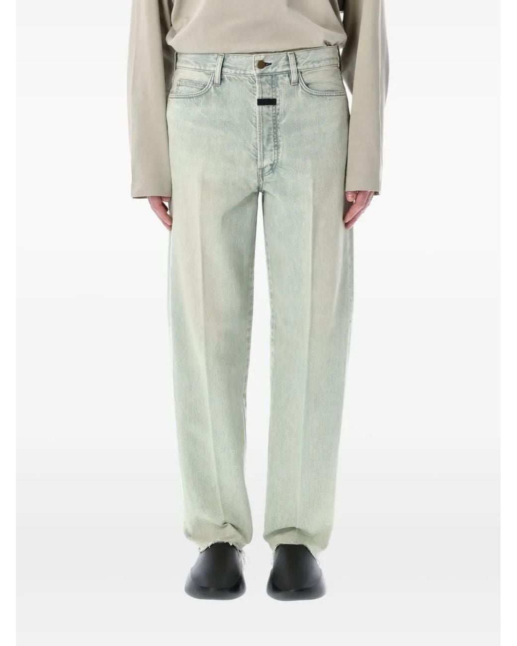 Fear Of God Green Straight Leg Jeans for men