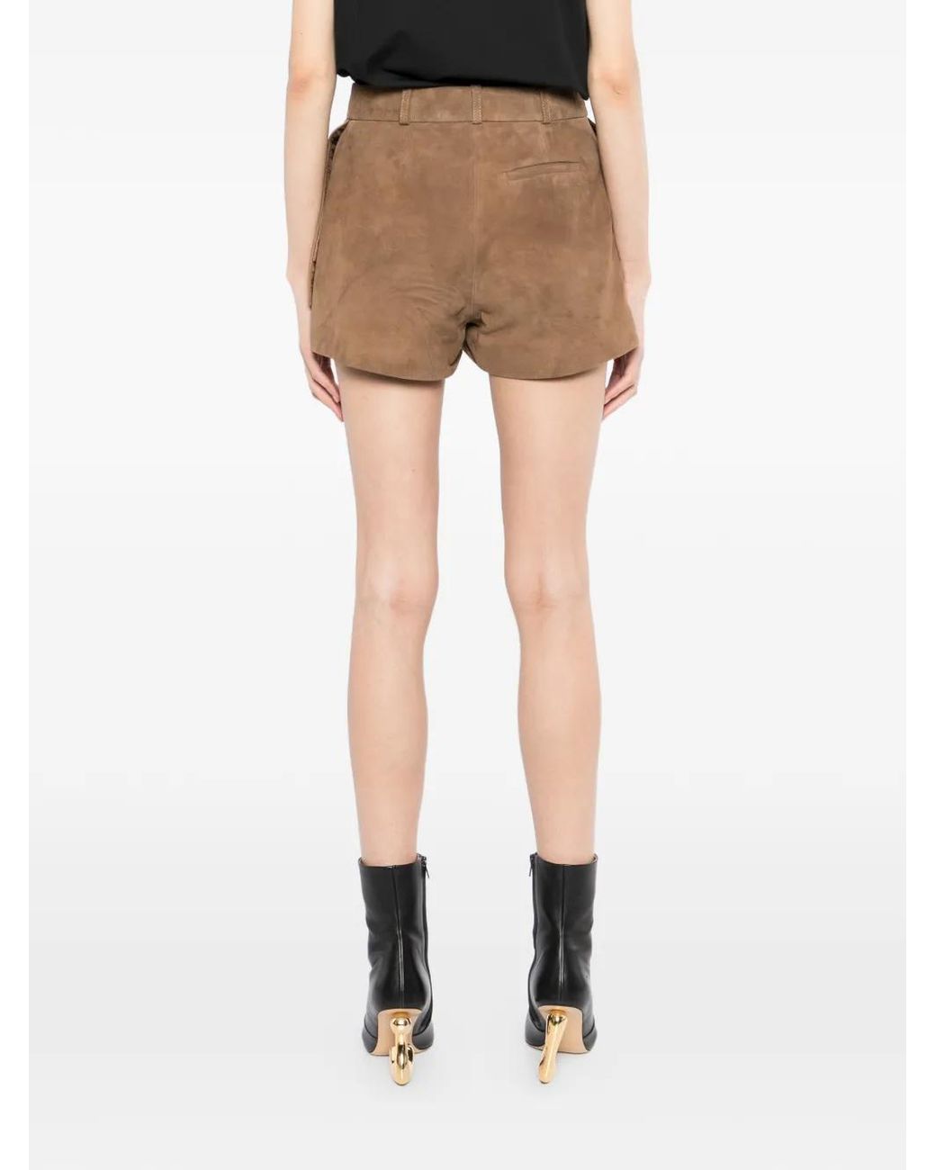 Monse Brown Jacket-Hem Short