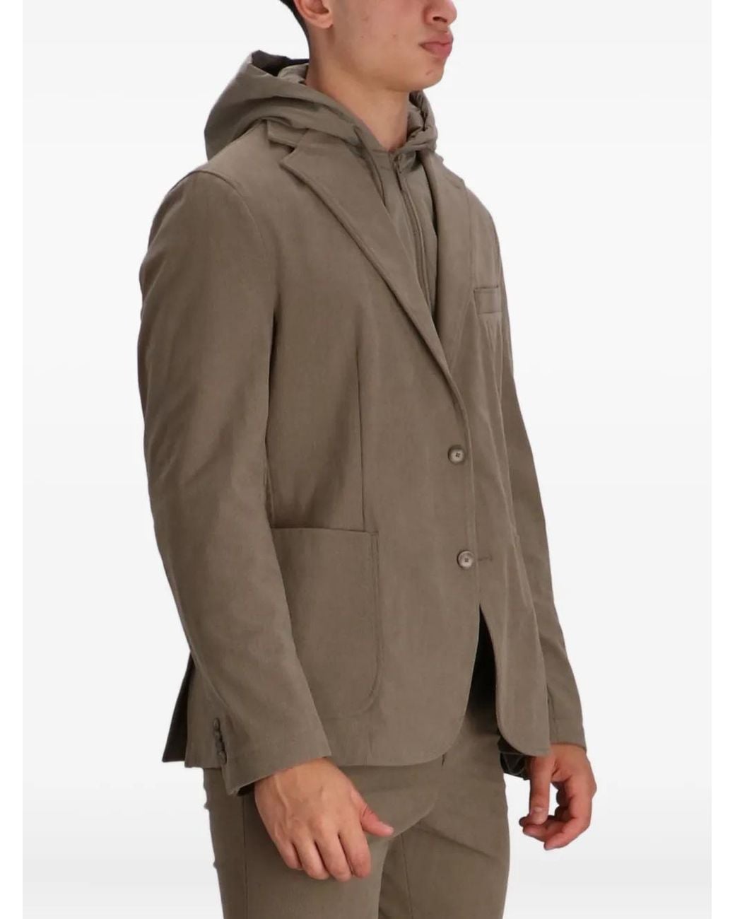 Boss Brown Hooded Jacket for men