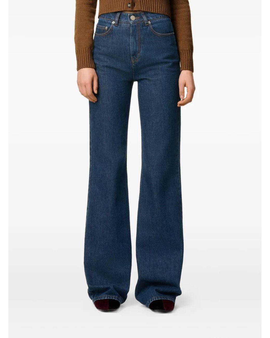 AMI Blue Flared Jeans