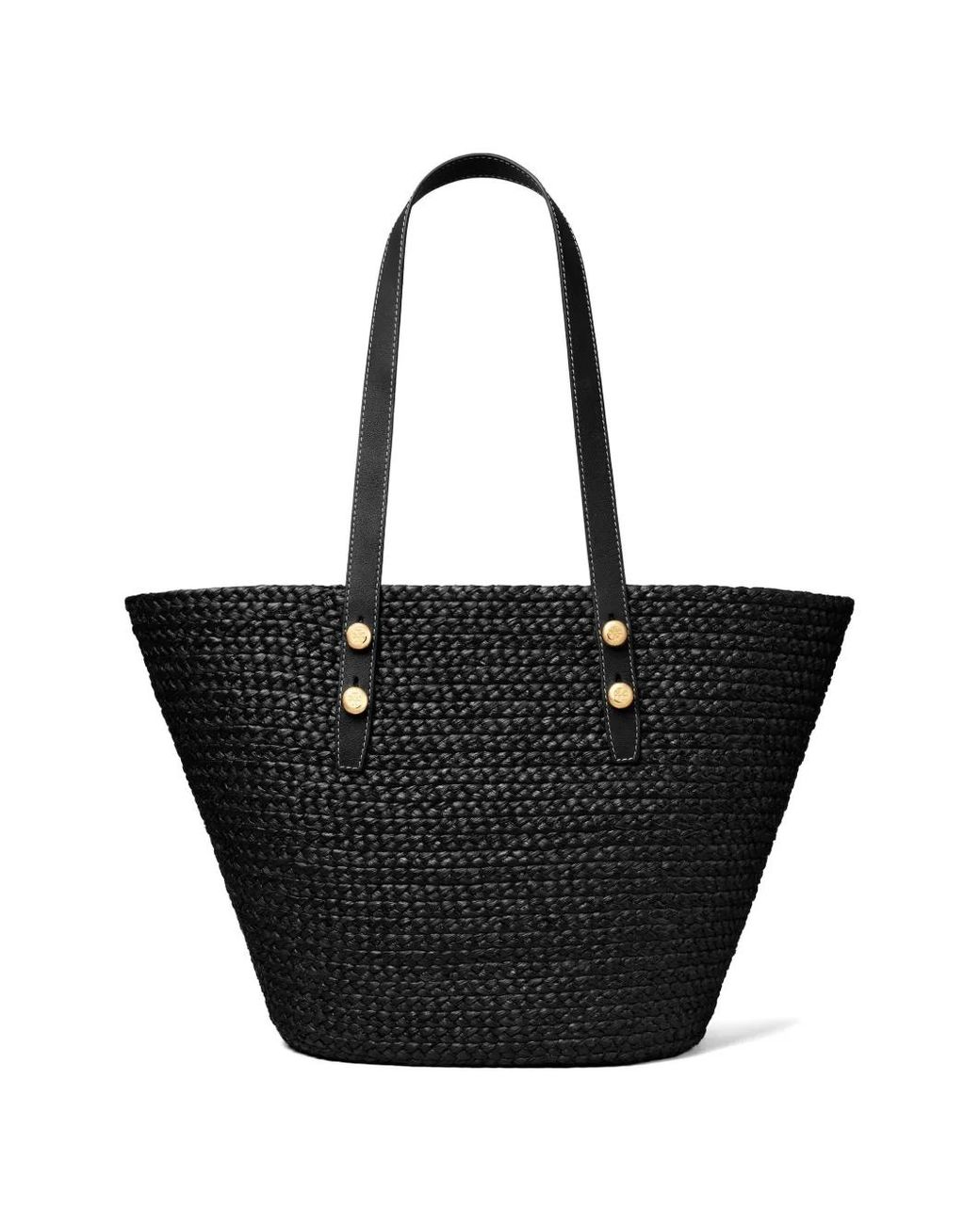 Tory Burch Black Large Romy Basket Tote