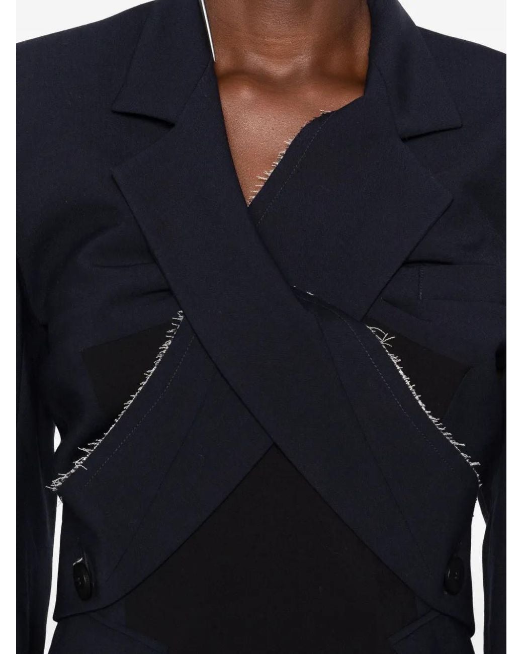 OTTOLINGER Black Drape Belted Mini Dress