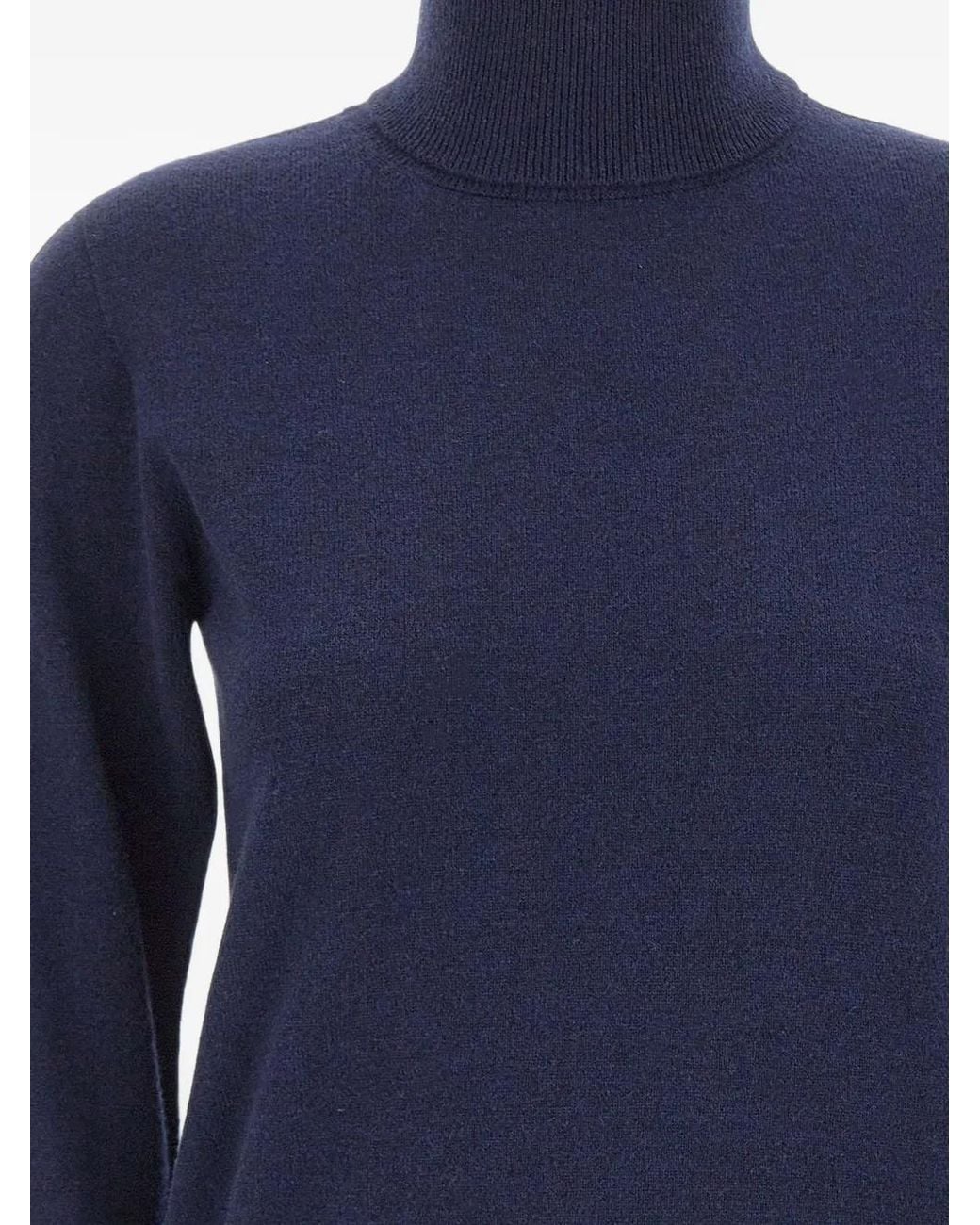 Kangra Blue Turtleneck Sweater
