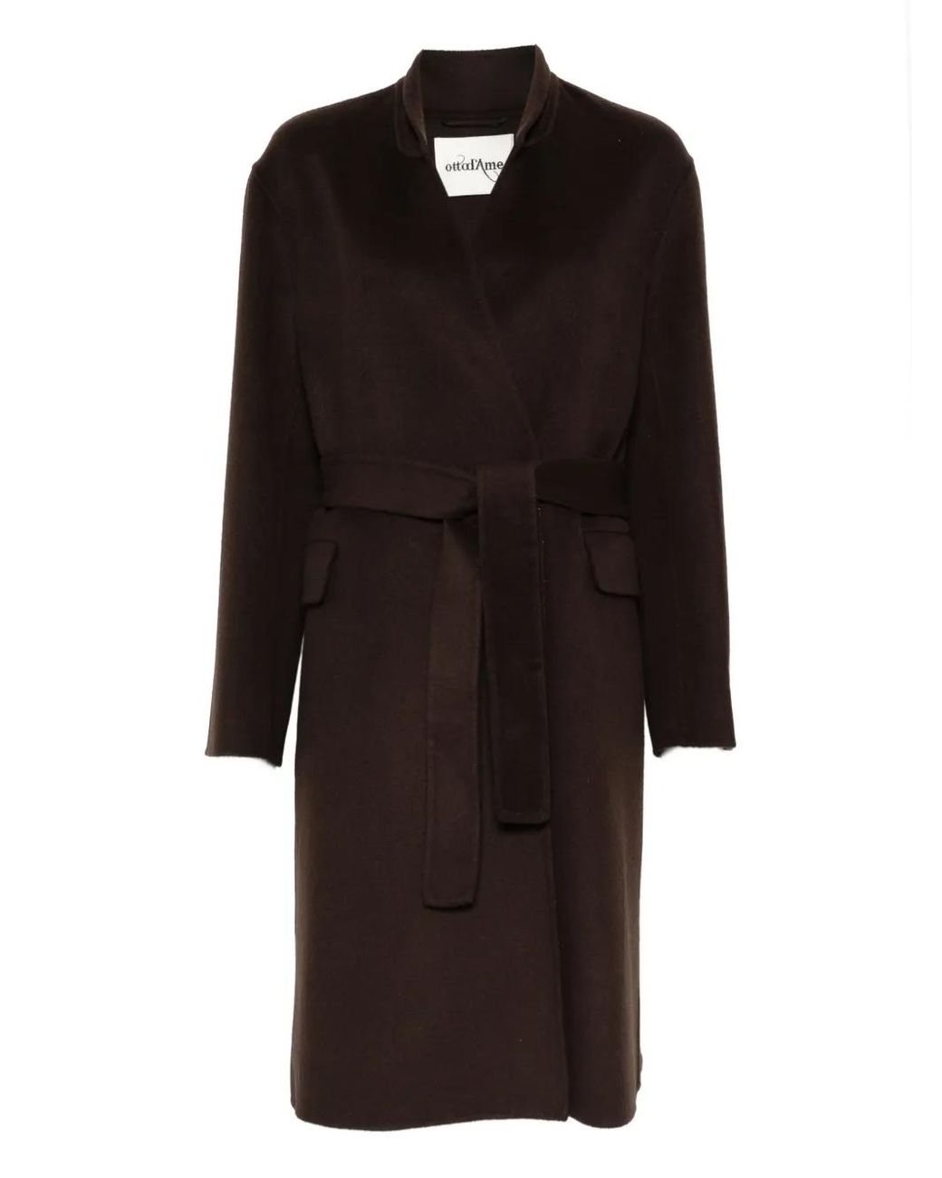 Ottod'Ame Black Belted Coat