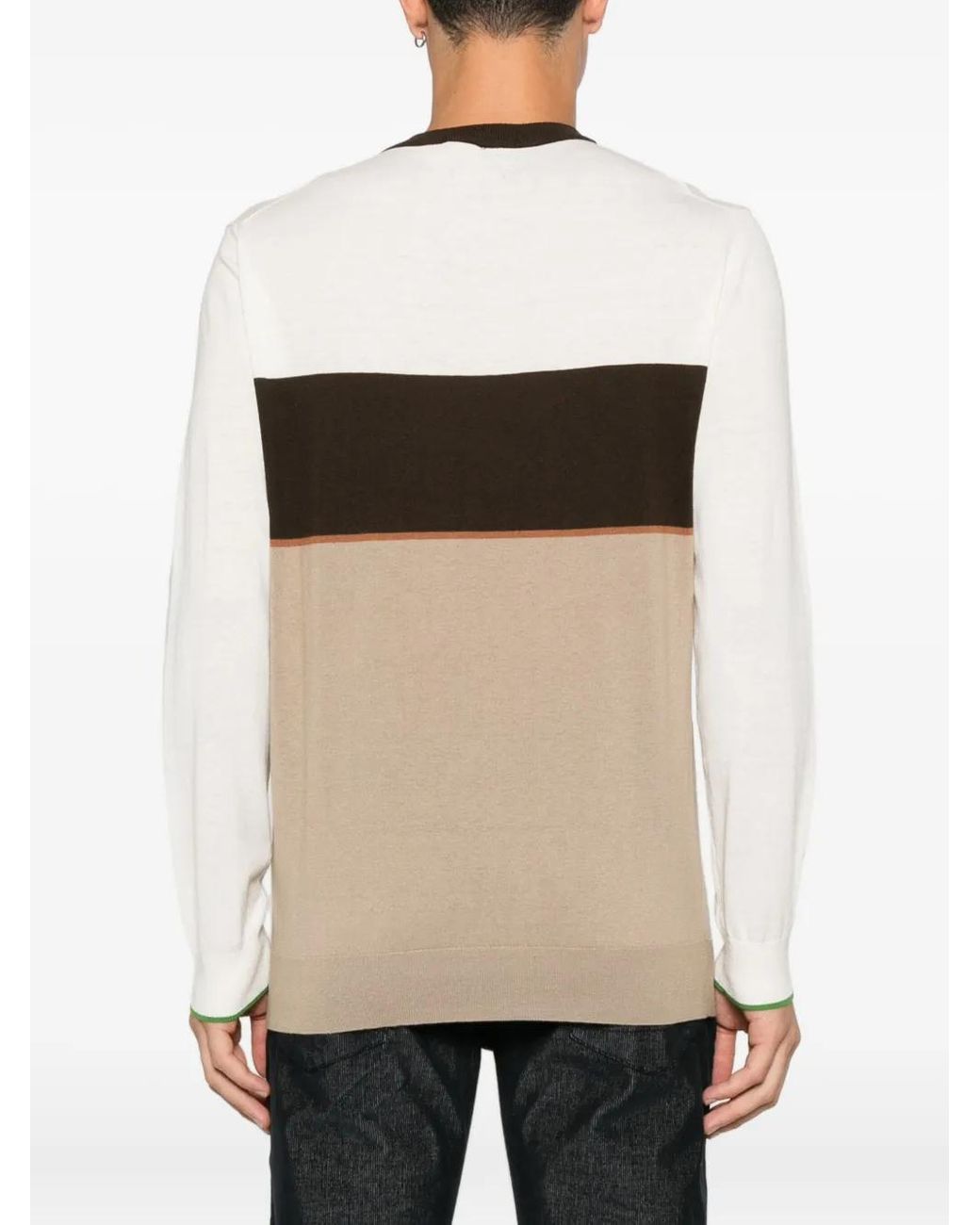 Liu Jo White Crew-Neck Sweater for men