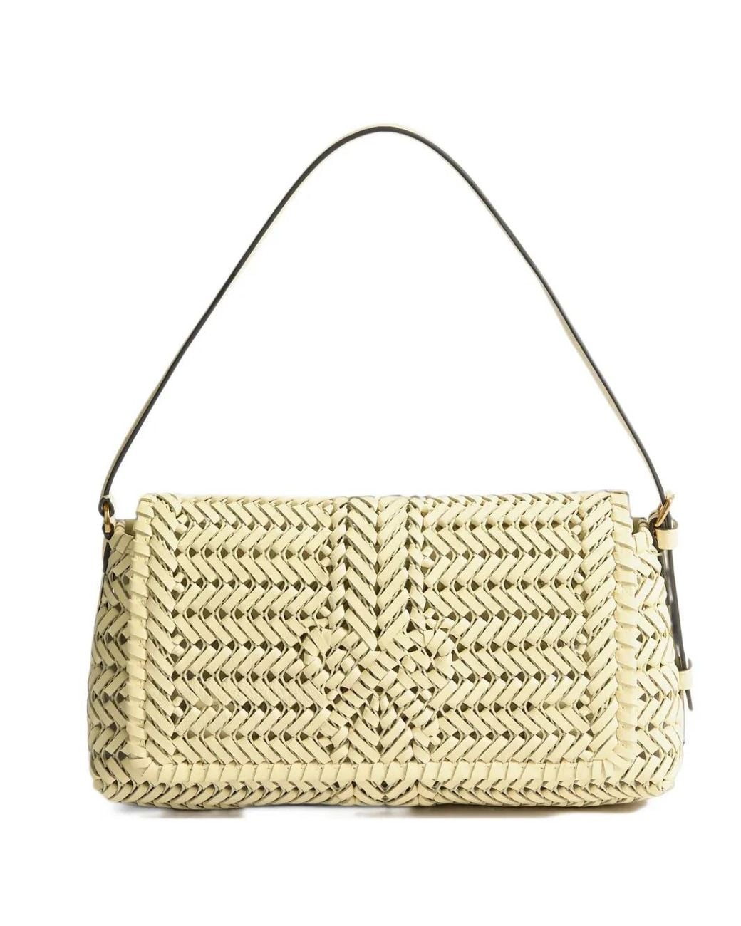 Anya Hindmarch Metallic Neeson Woven Leather Shoulder Bag