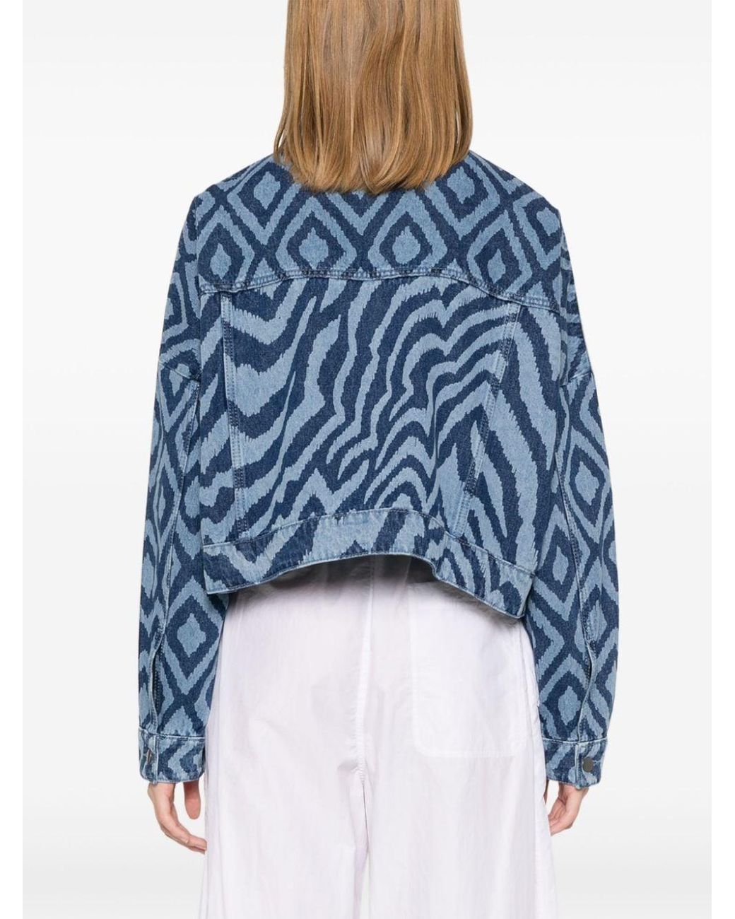 adidas X Farm Rio Denim Jacket in Blue | Lyst