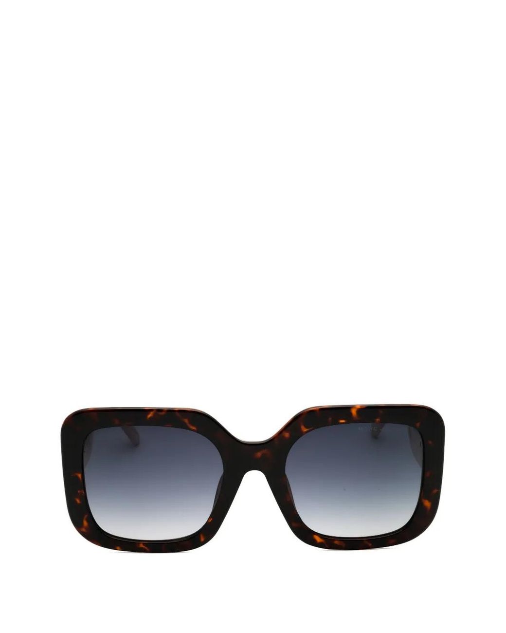 Marc Jacobs Black Tortoiseshell-Effect Square-Frame Sunglasses