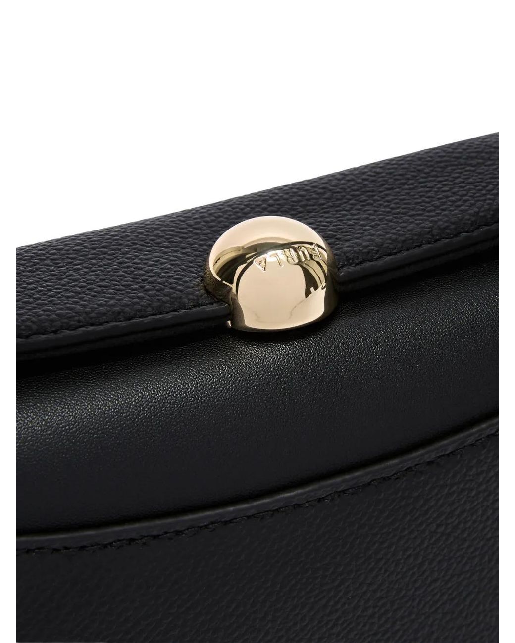 Furla Black Mini Nicole Calf Leather Tote Bag