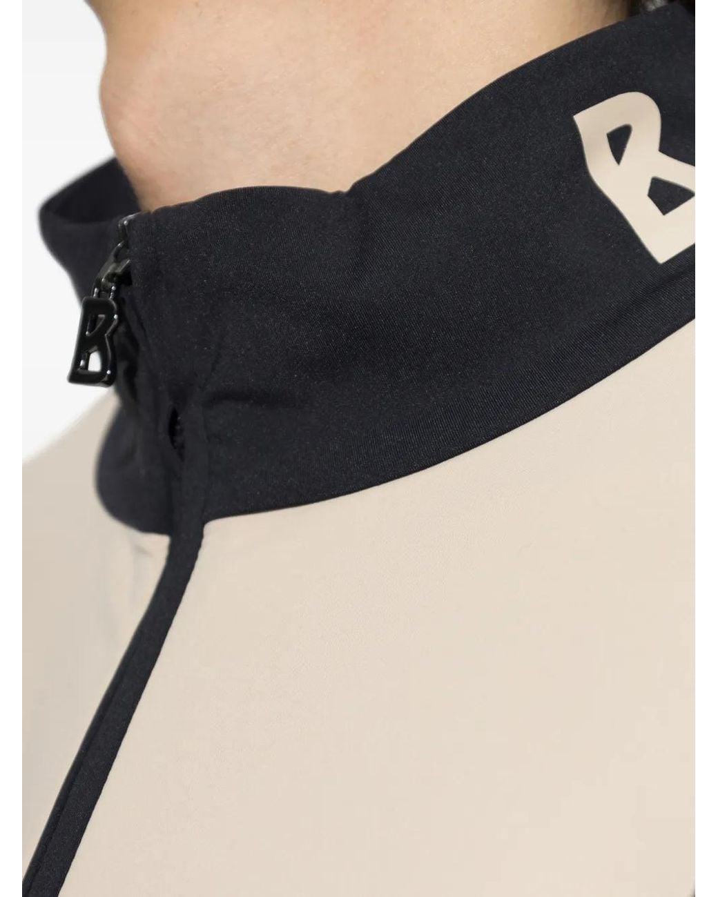 Bogner Natural Clark Panelled Turtleneck Top for men