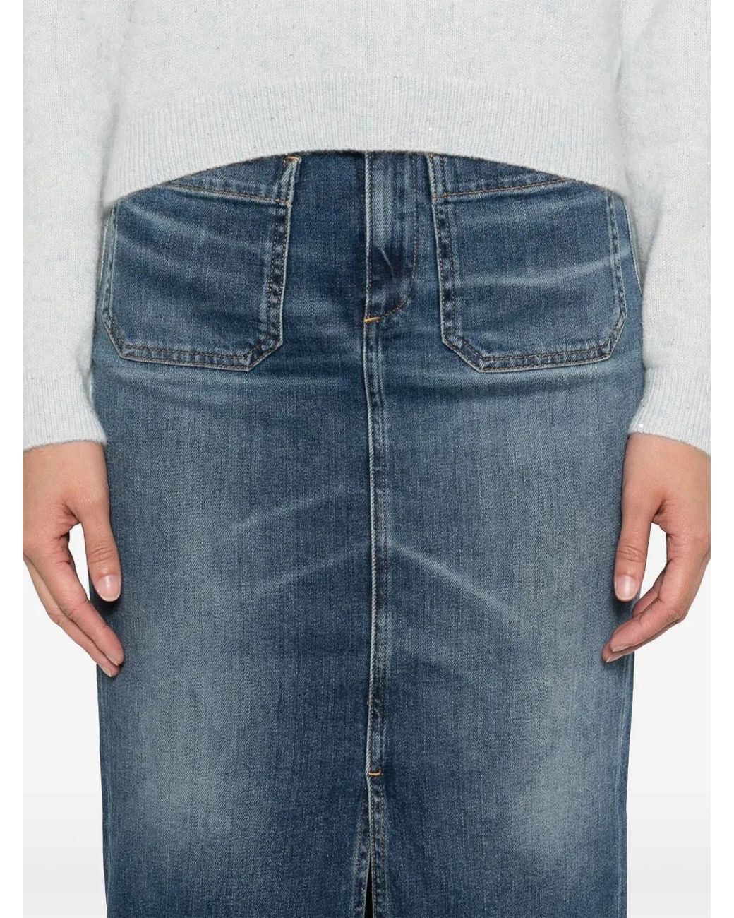 Seafarer Blue Anne Midi Skirt