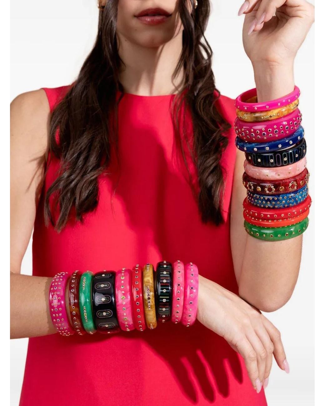 Mark Davis Red 18K Sapphire Bangle