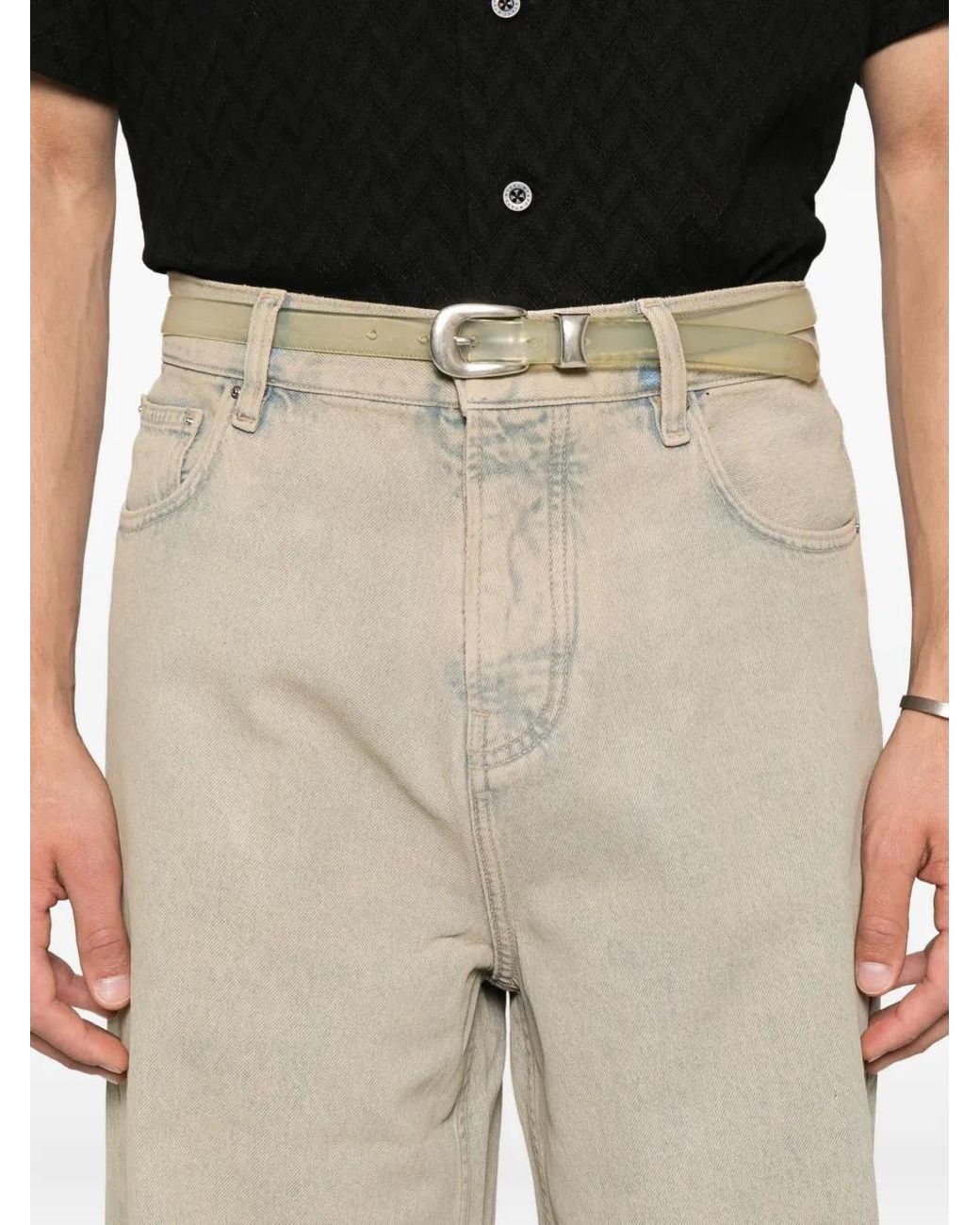 Amiri Natural 'Washed Baggy' Jeans for men