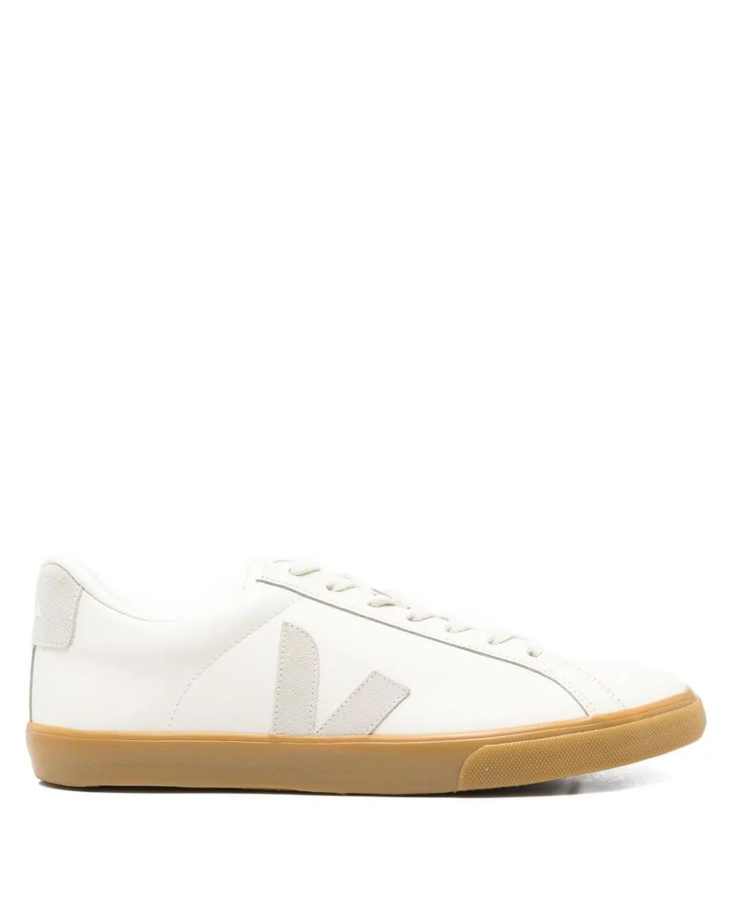 Veja White 'Esplar Logo' Eco Leather Sneakers