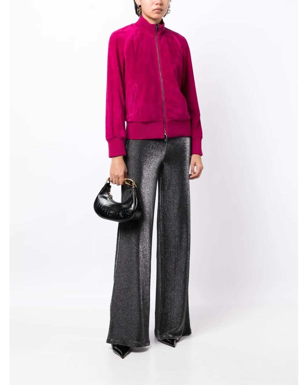 Tom Ford Pink Velvet Track Jacket