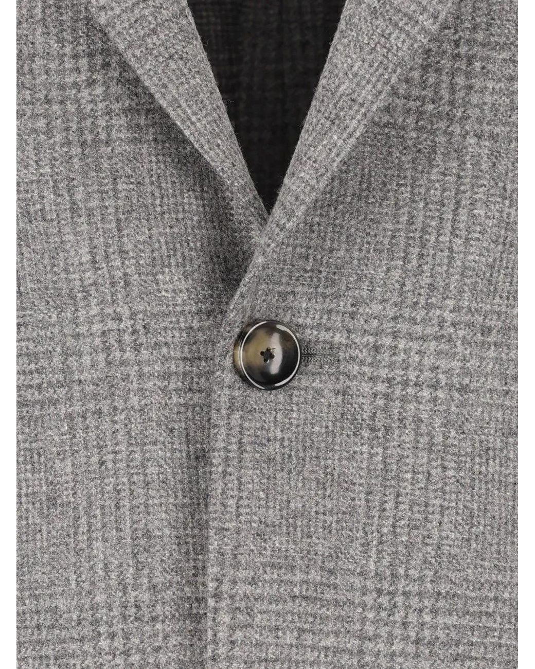 Al Duca D'aosta Gray Single-Breasted Blazer for men