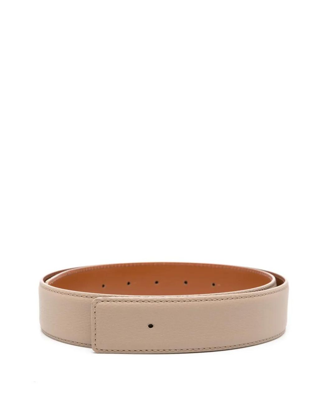 Santoni Brown Leather Belt
