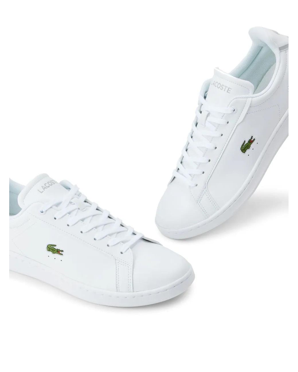 Lacoste White Carnaby Pro Leather Sneakers for men