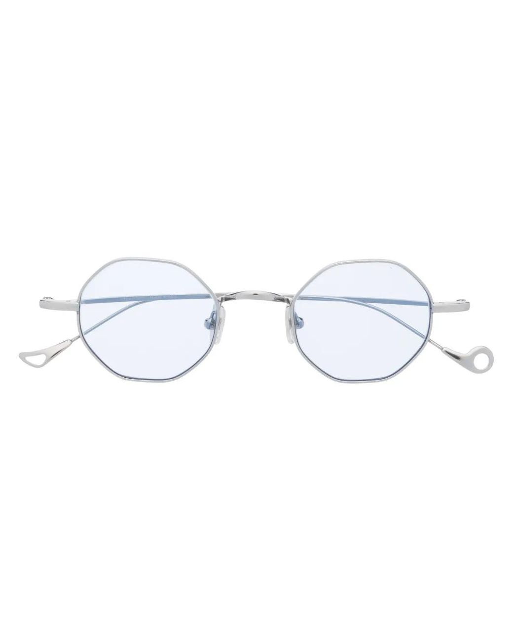 Eyepetizer Blue Round-Frame Sunglasses