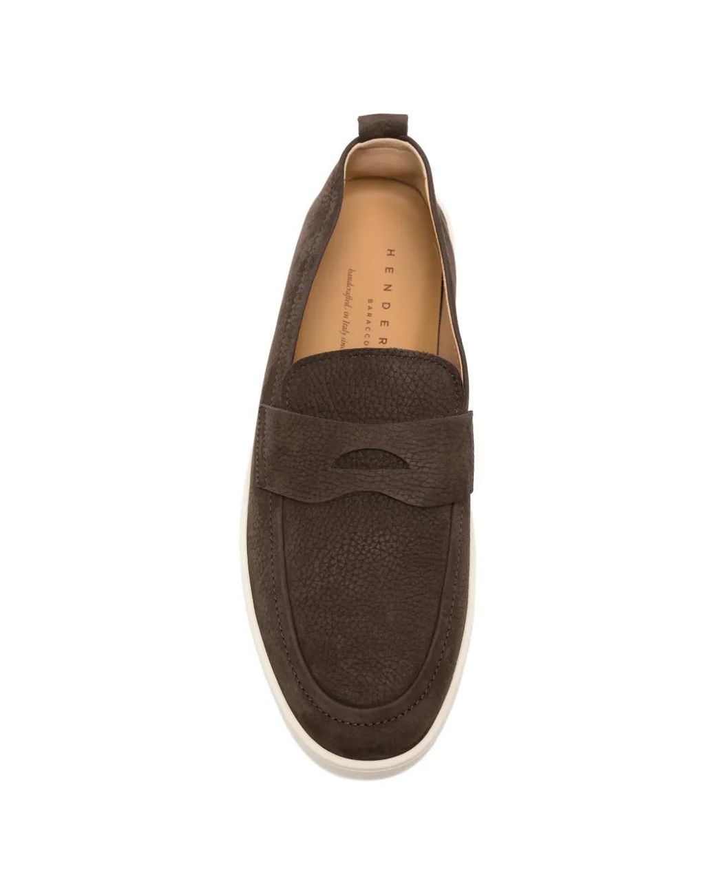 Henderson White Leather Loafers for men