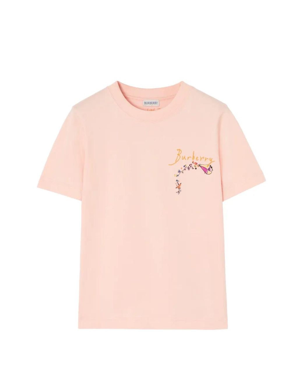 Burberry Pink Brave Little Tree Cotton T-Shirt