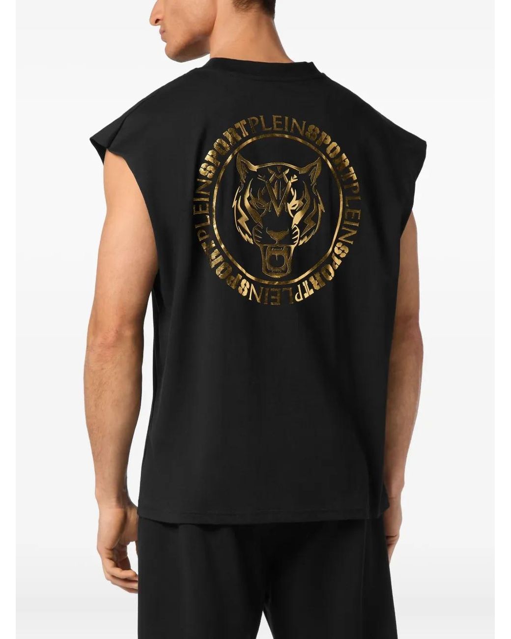 Philipp Plein Label Tanktop in het Black voor heren