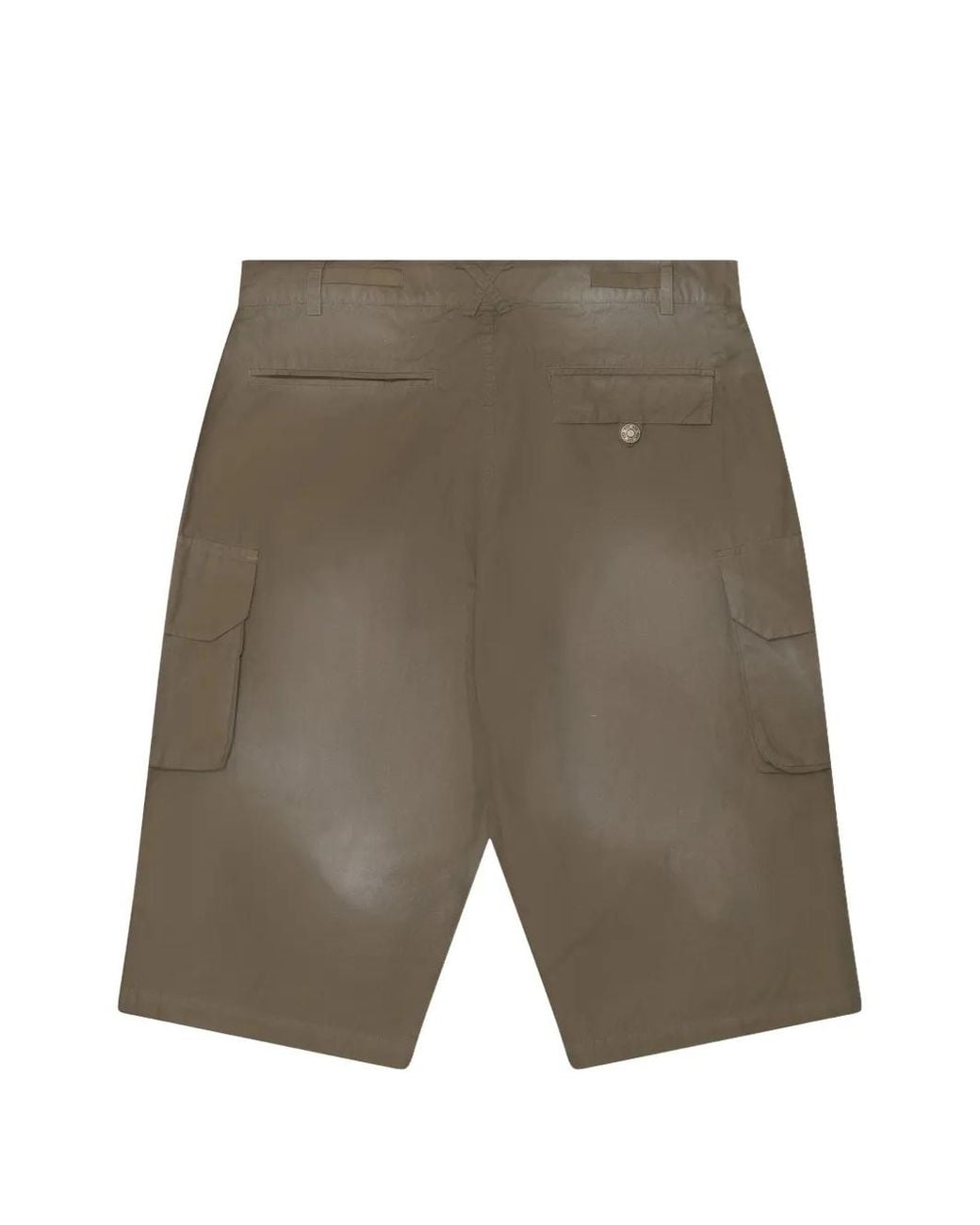 424 Gray Drawstring Cargo Shorts for men