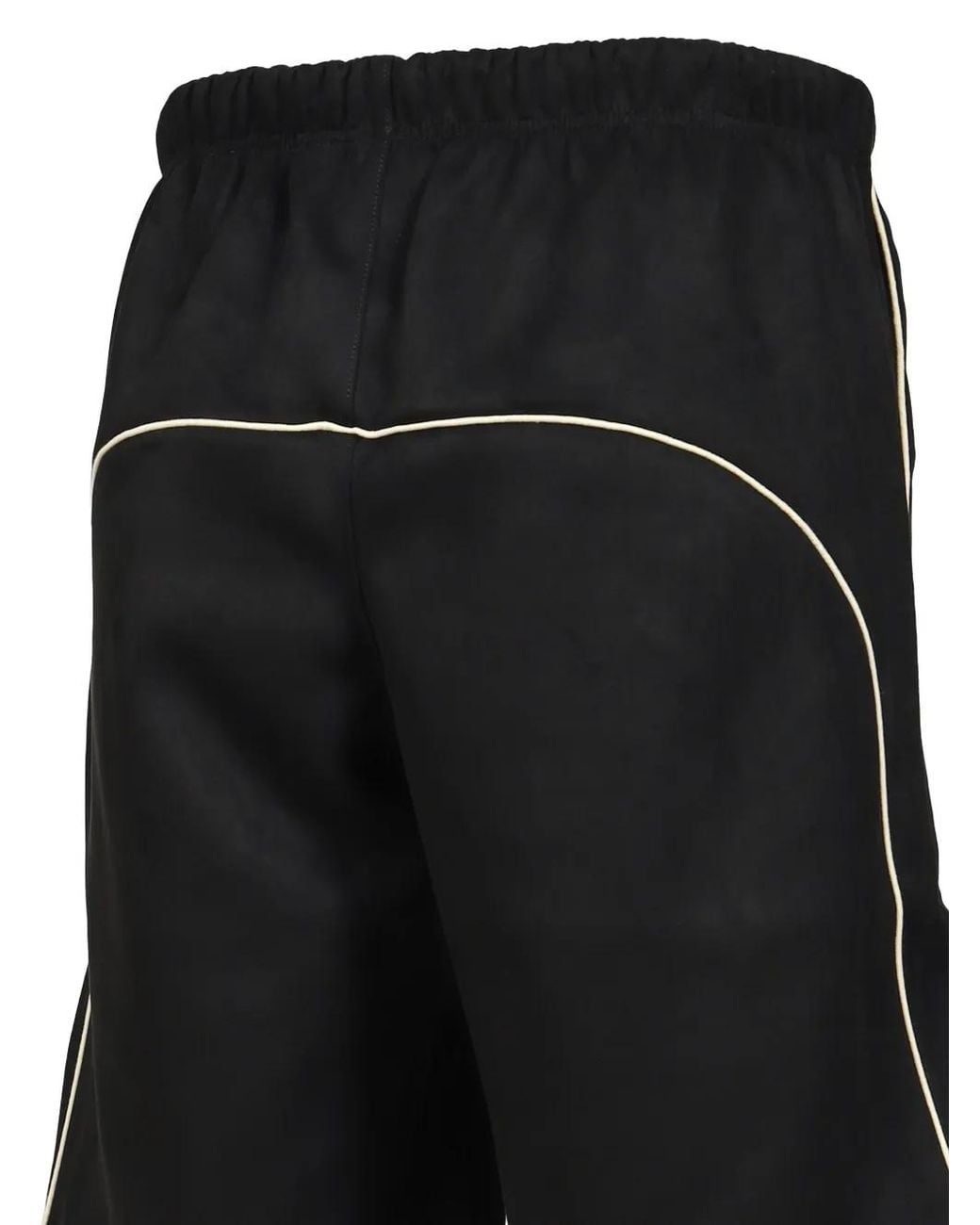 Shorts Con Ribete Essentials de hombre de color Black