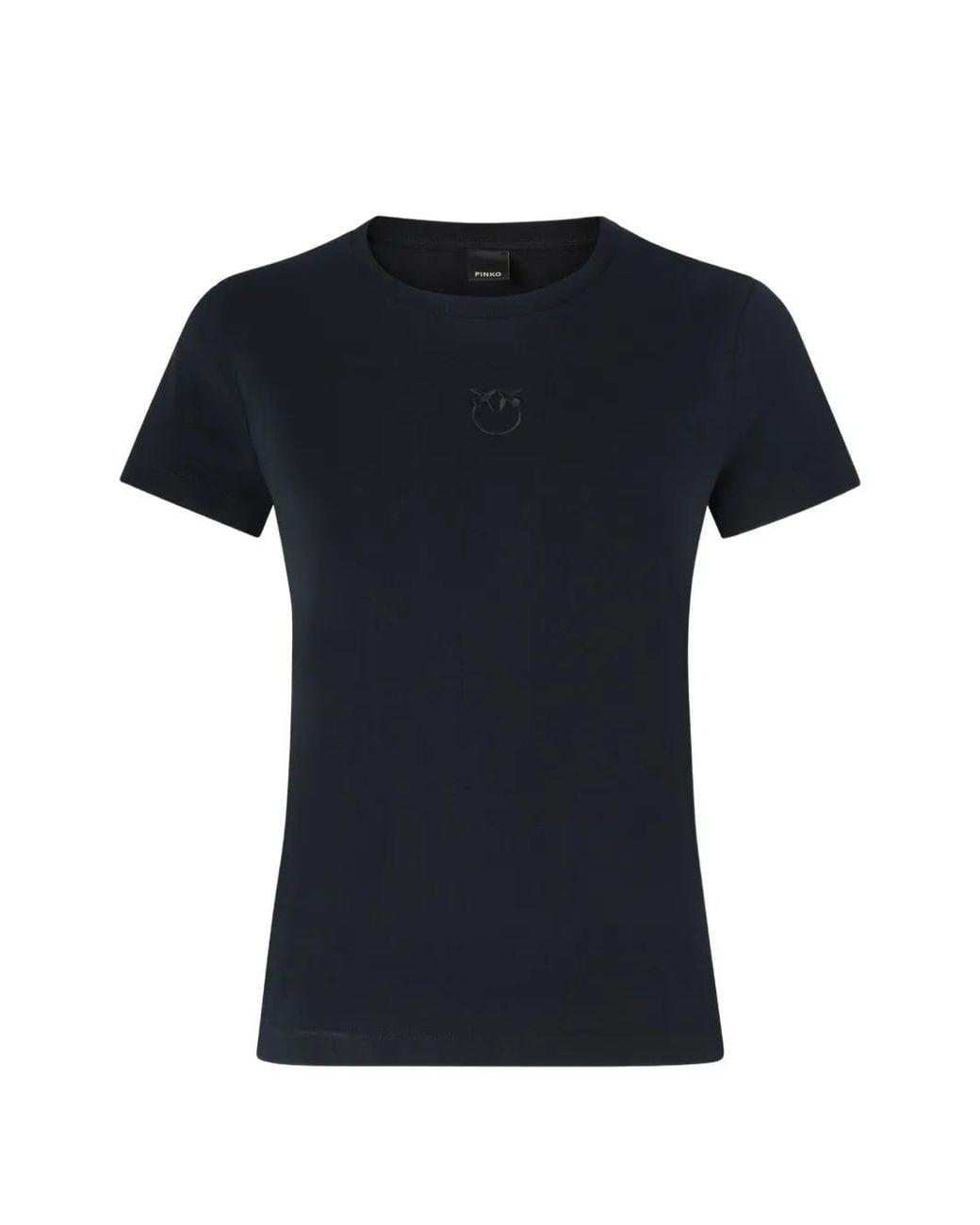 Pinko Black T-Shirt À Logo Love Birds