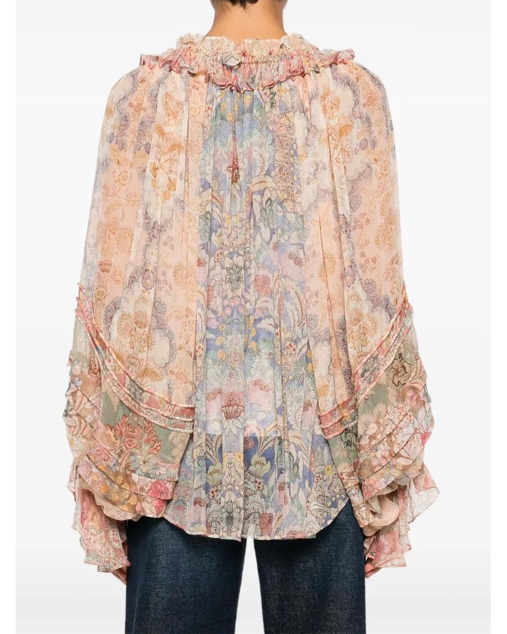 Zimmermann Pink Rebellion Blouse