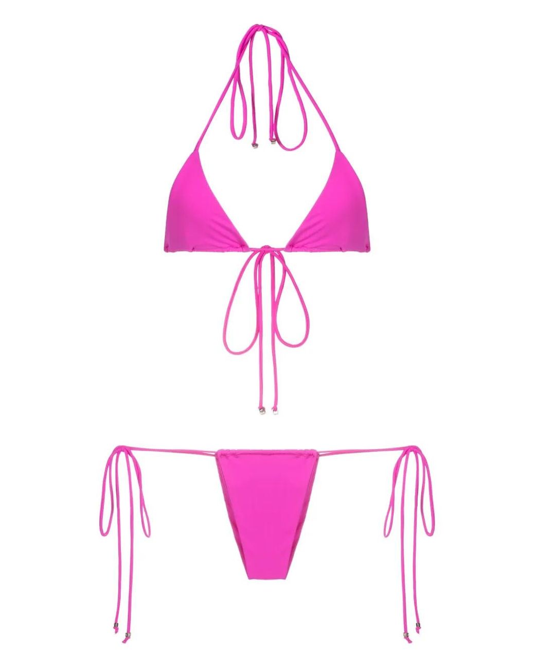 Amir Slama Pink Halterneck Triangle Bikini