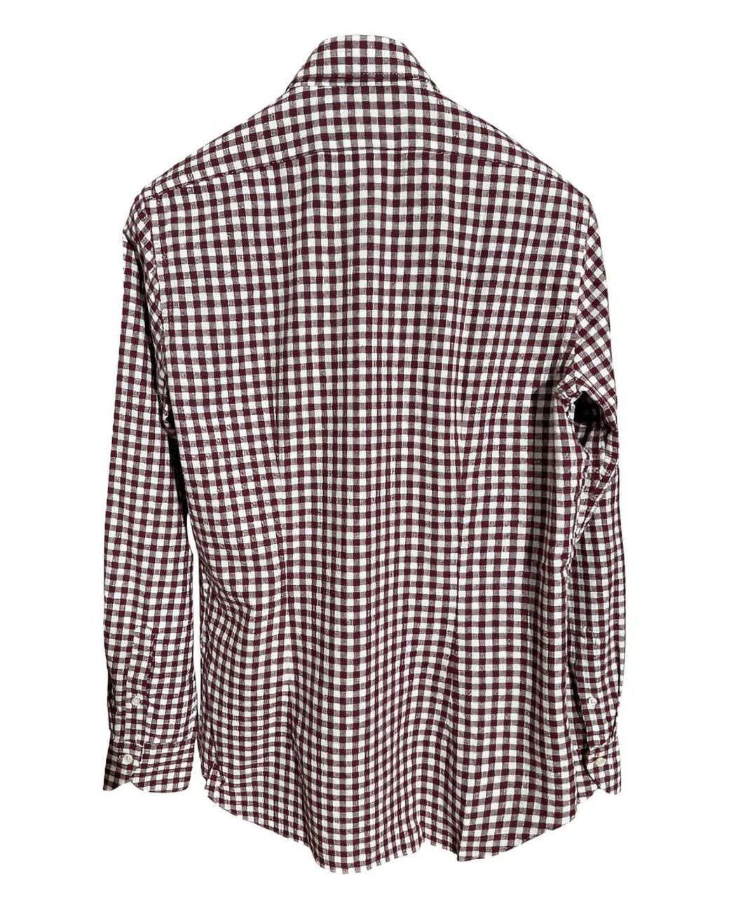 Xacus Purple Checked-Pattern Shirt for men