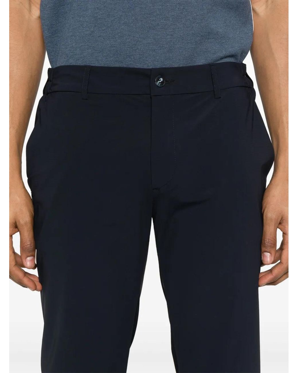 Eraldo Blue Tailored Trousers for men