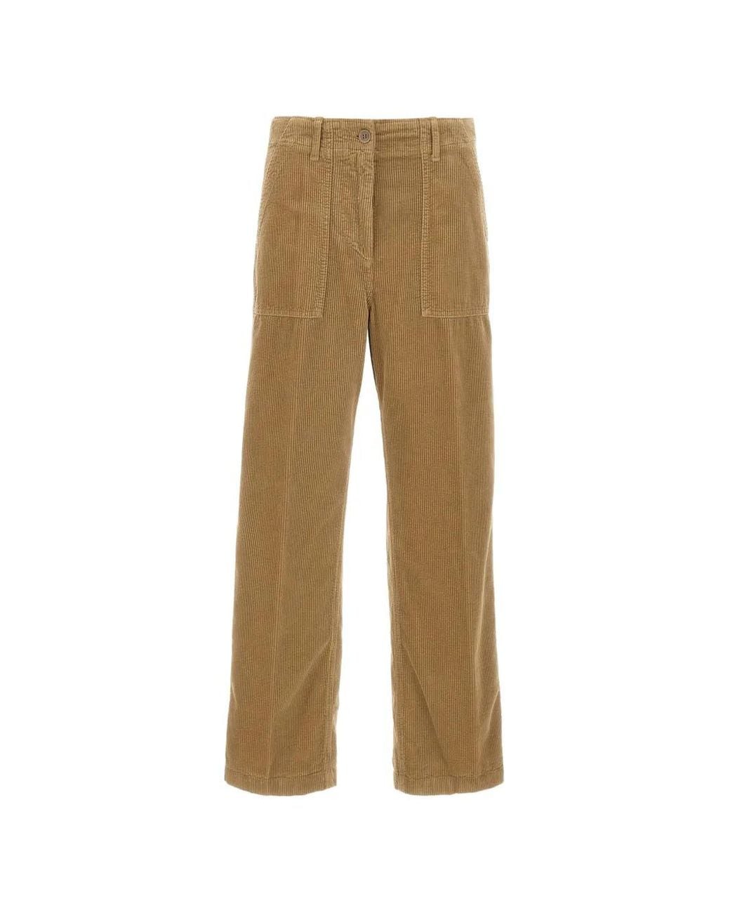 Aspesi Natural Corduroy Trousers