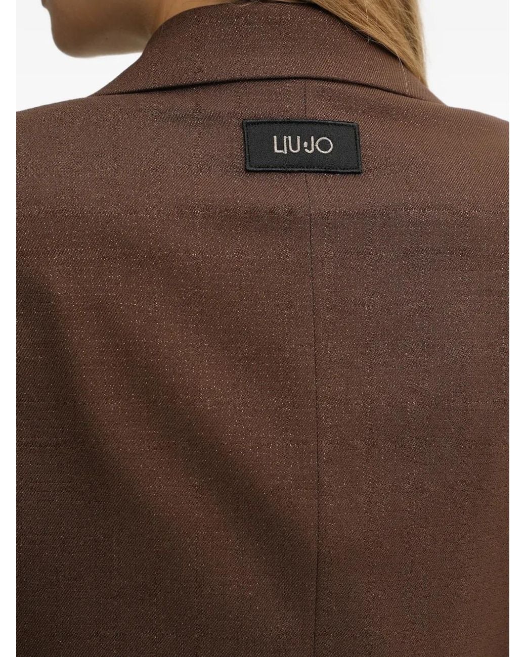 Liu Jo Brown Single-Breasted Blazer