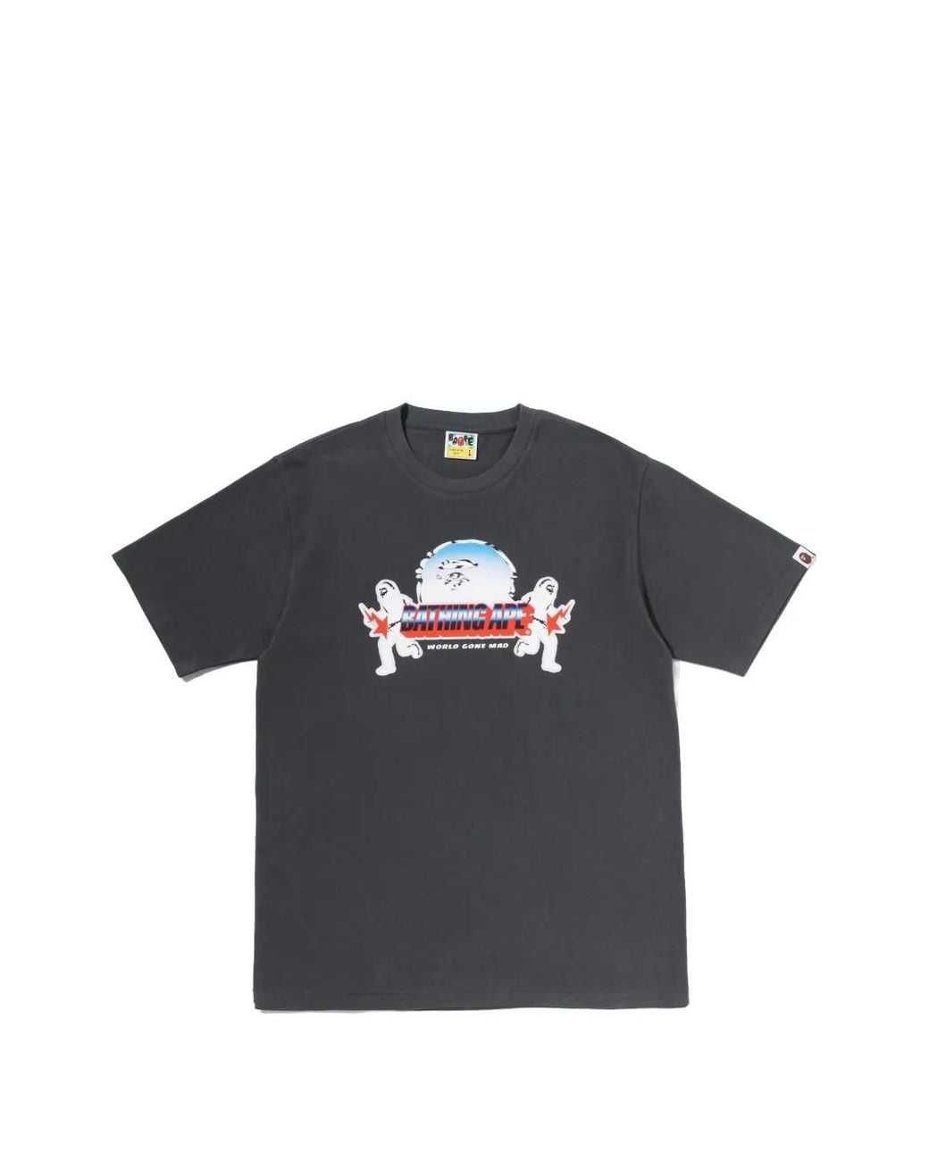 A Bathing Ape Black Metal Ape Head T-Shirt for men