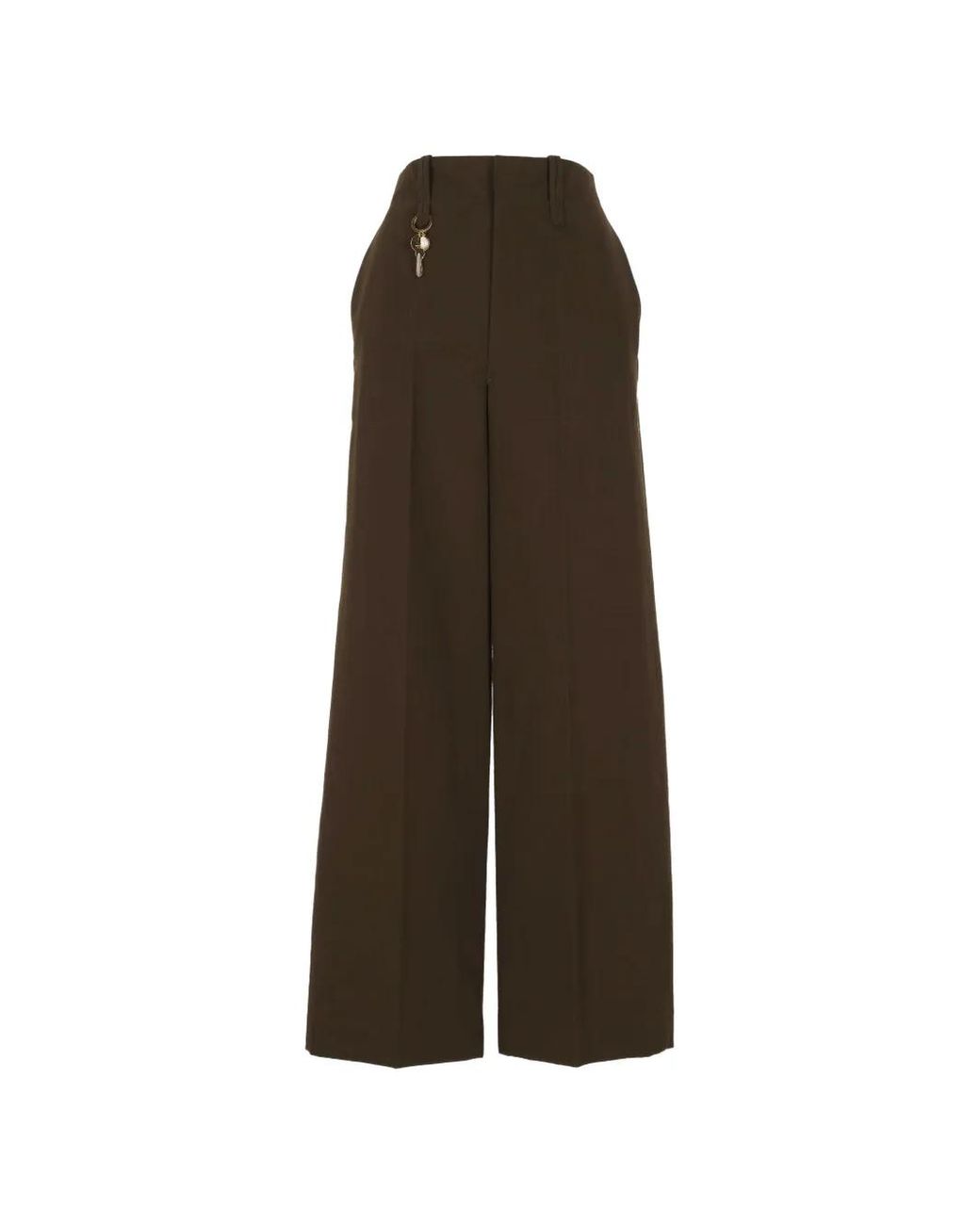 Carven Brown Wide-Leg Trousers